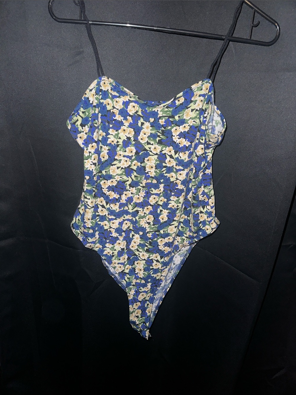 SHEIN Blue Floral women’s’ ' One-Piece Bodysuit